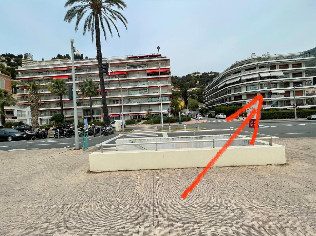 studio 2 pers , 40m2 en bord de mer avec vue mer Menton Exteriör bild
